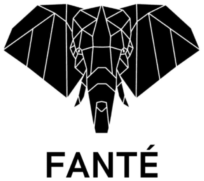 Fanté nutrición | logo negro elefante