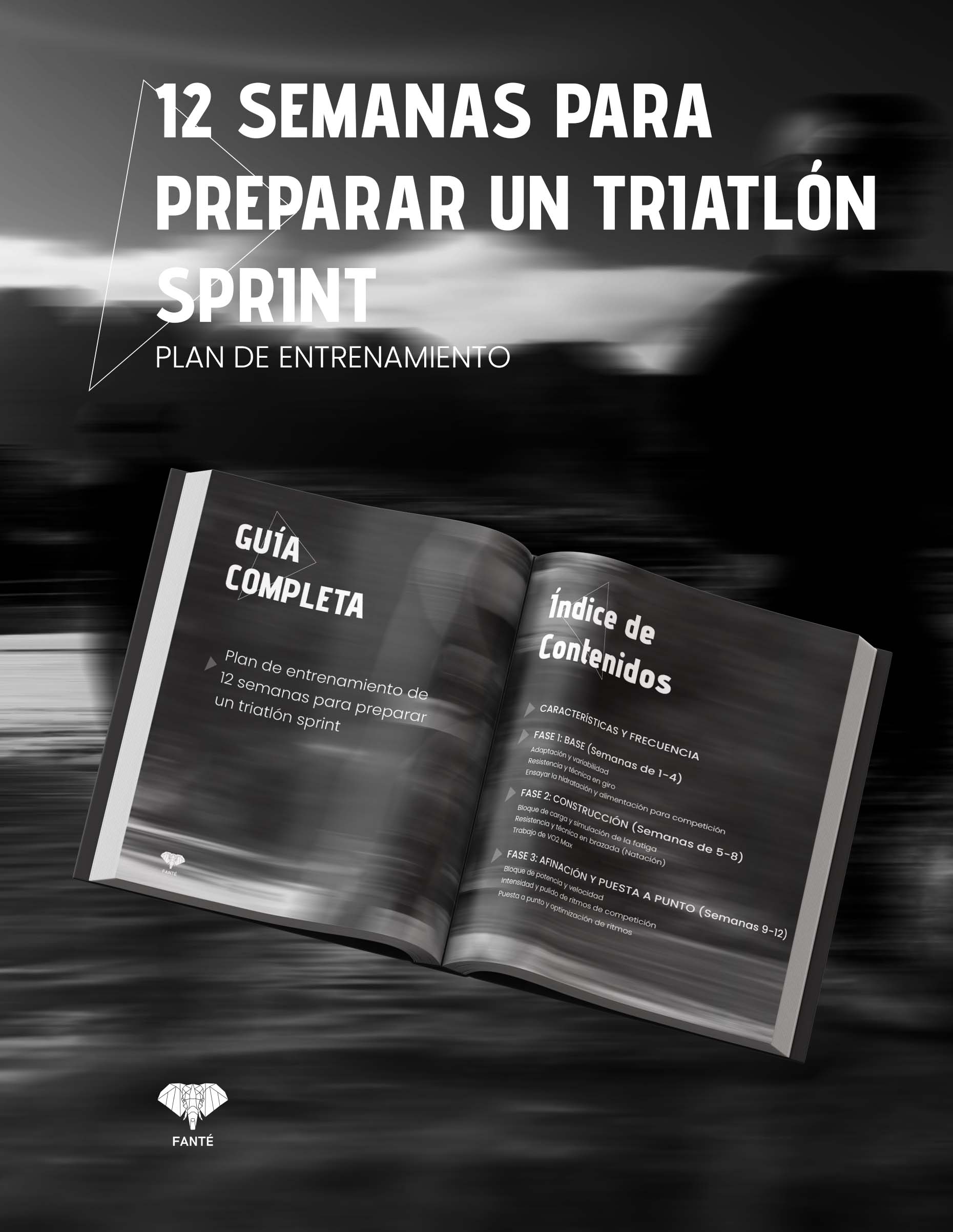 imagen de portada para 12 semanas para preparar un triatlon en modalidad sprint