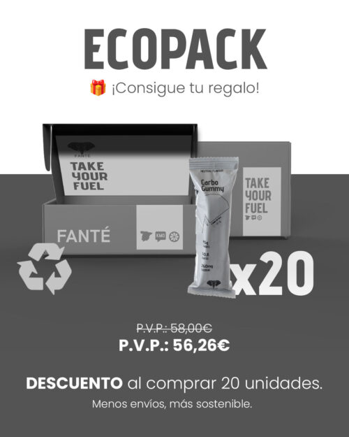 Carbo gummy - Neutro, ECO PACK (20 Uds.)